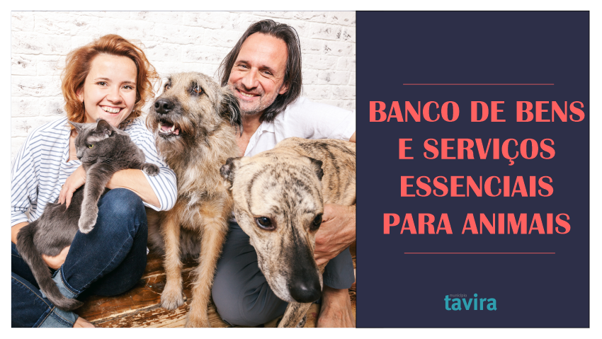 Tavira cria o Banco de Bens e Serviços Essenciais para Animais